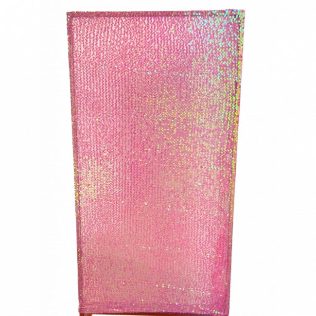 CAPA PAINEL VERTICAL LANTEJOULA ROSA P