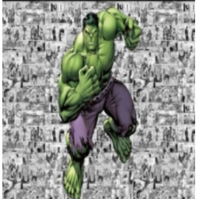 CAPA PAINEL  INCRIVEL HULK 90CM DIAM