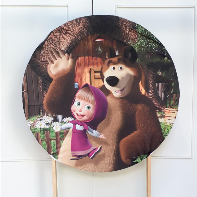 CAPA PAINEL MASHA E O URSO 90CM DM