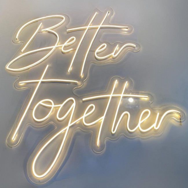 LETREIRO LED BETTER TOGETHER