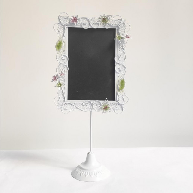 LOUSA MESA METAL CHALKBOARD FLORES