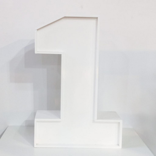 NUMERO 1 MDF BRANCO