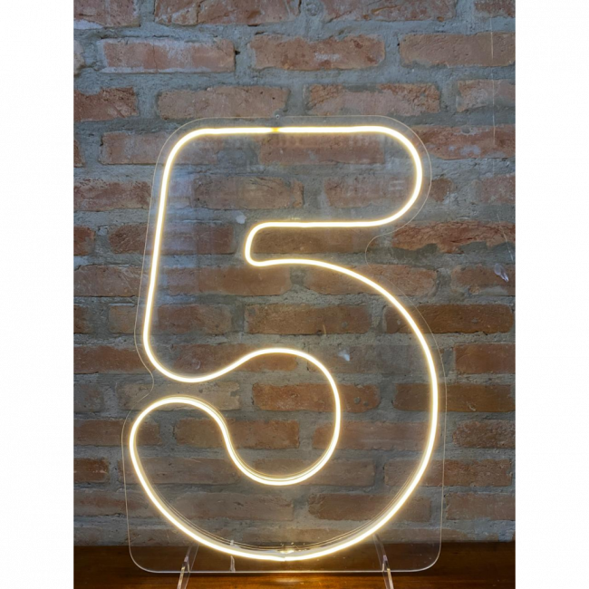 NUMERO 5 LED NEON GD