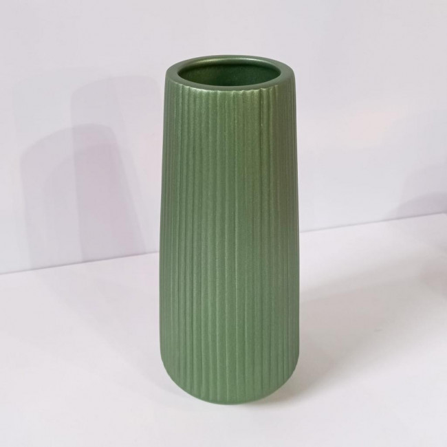 VASO FRISADO VERDE METALICO