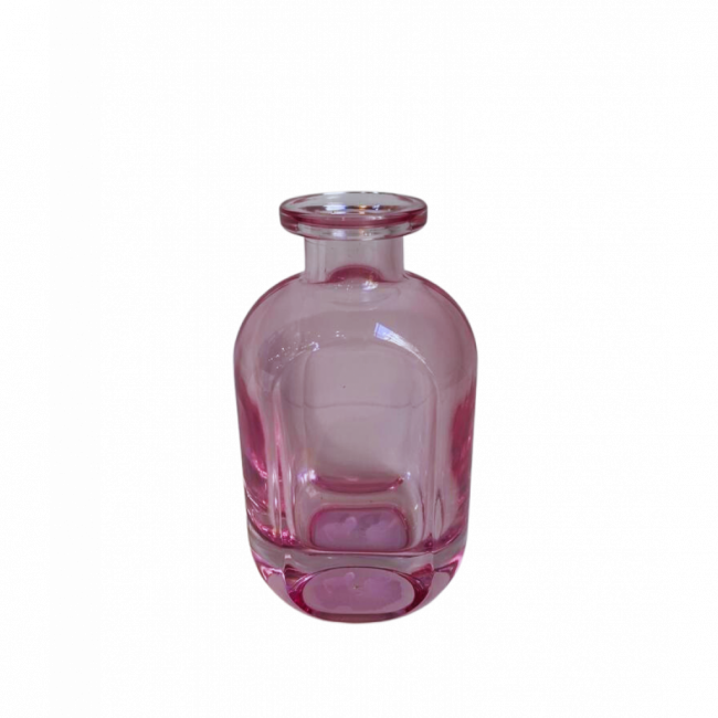 VASO PERFUME VIDRO ROSA