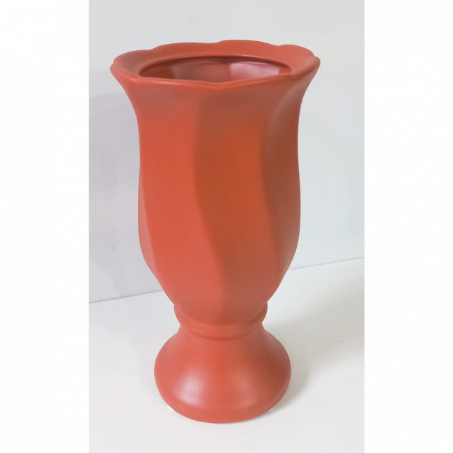 VASO TORCIDO TERRACOTA