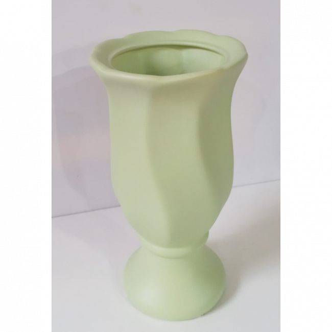 VASO TORCIDO VERDE MENTA