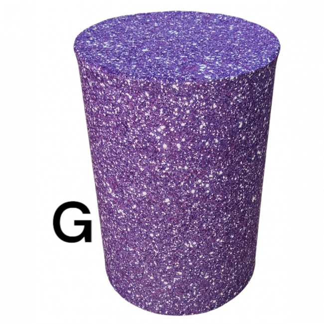 CAPA CILINDRO GLÍTTER ROXO G