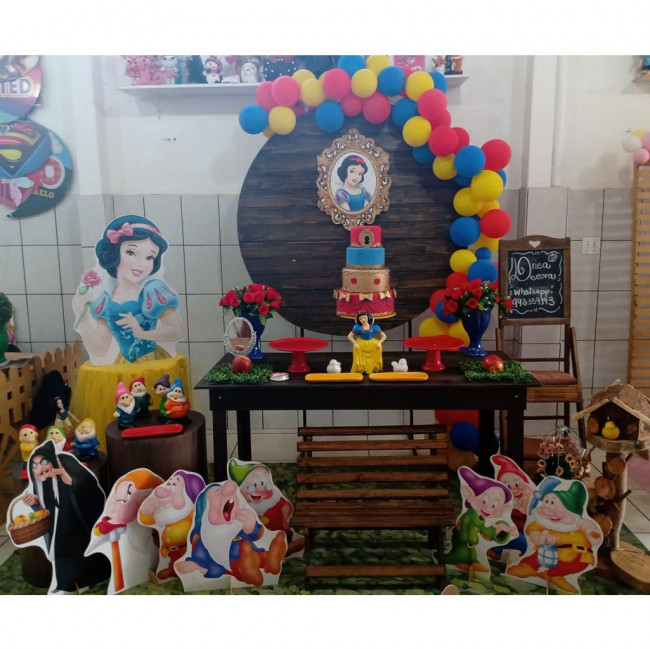 DISPLAY DE CHÃO BRANCA DE NEVE