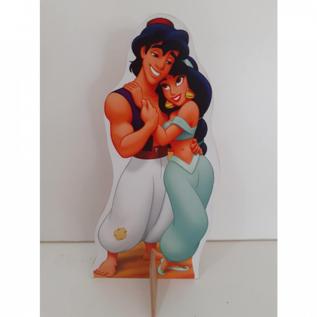 DISPLAY DE MESA ALADIM E PRINCESA JASMINE