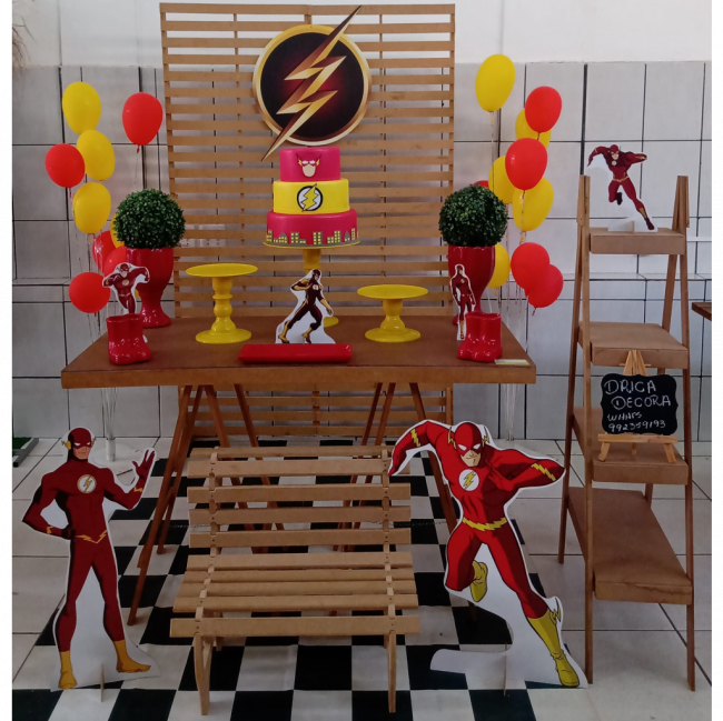 DISPLAY DE MESA FLASH LIGA DA JUSTIÇA