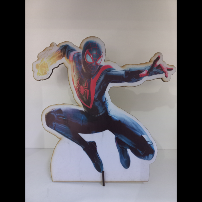 DISPLAY DE MESA HOMEM ARANHA PRETO