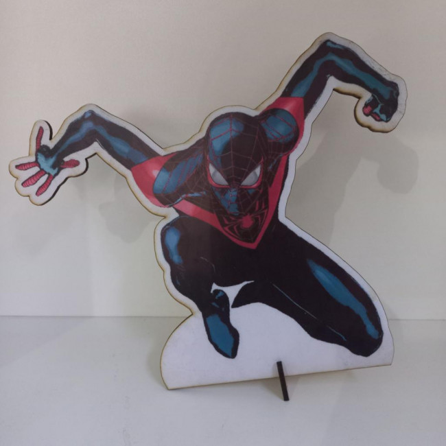 DISPLAY DE MESA HOMEM ARANHA PRETO