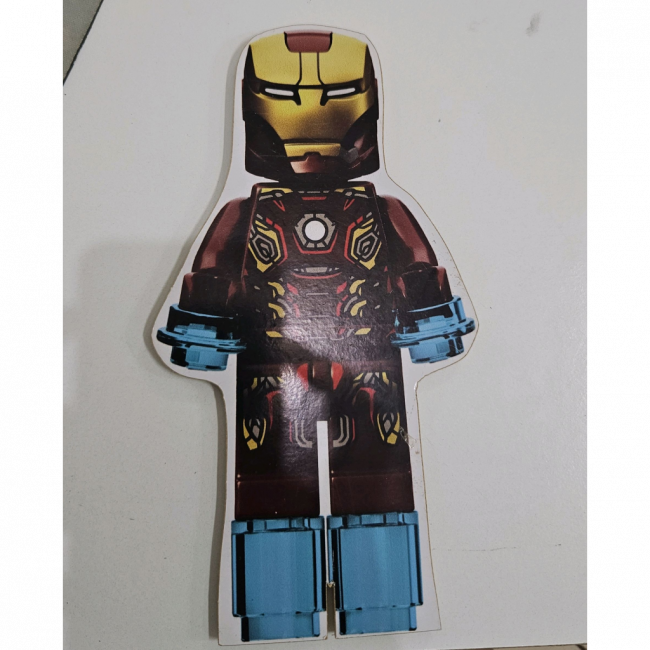 DISPLAY DE MESA HOMEM DE FERRO LEGO