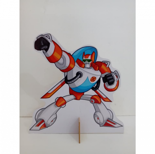 DISPLAY DE MESA RESCUE BOTS LARANJA