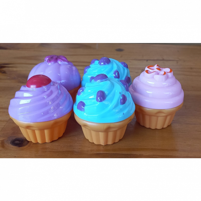 KI DOCINHO CUPCAKE FAKE CONFEITARIA 5 UNIDADES