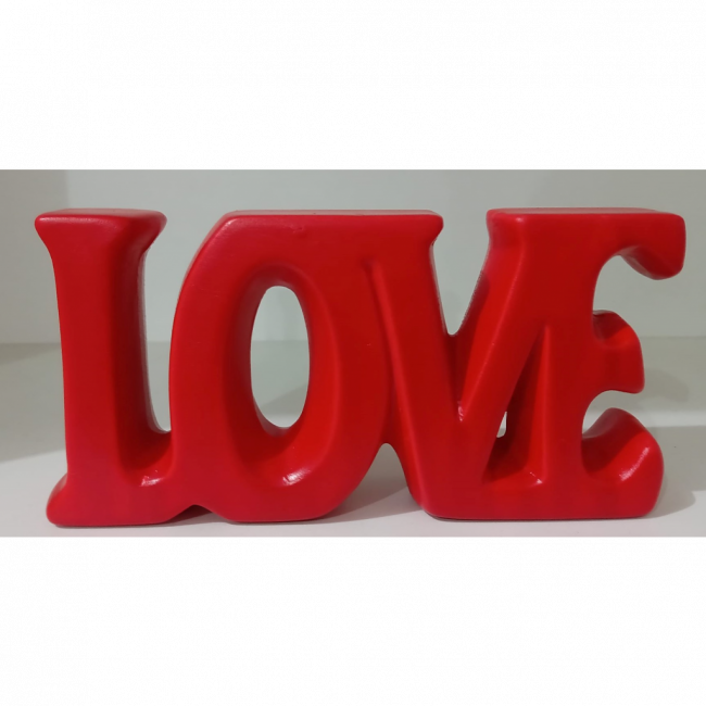 LOVE VERMELHO CERAMICA