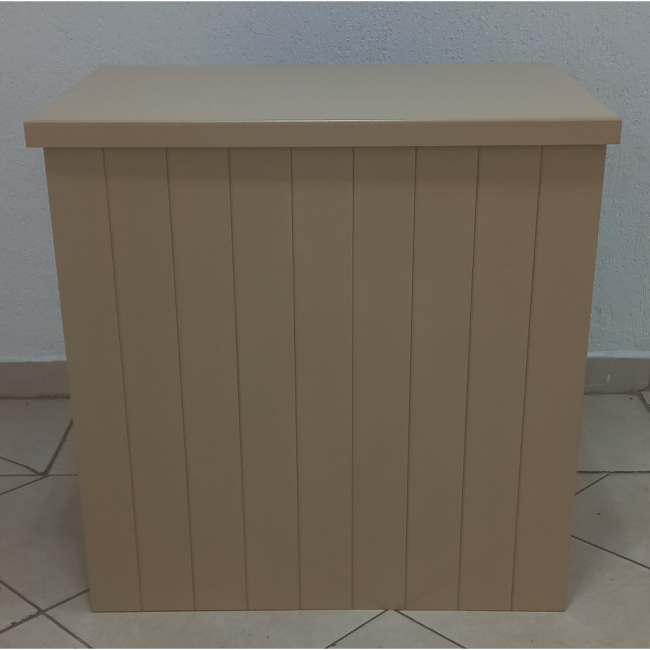 MESA CUBO RISCADO BEGE / NUDE