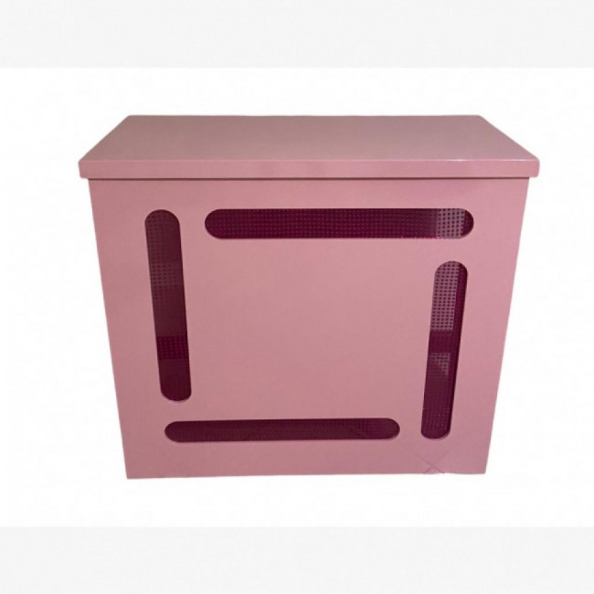 MESA CUBO TELADA ROSA CLARO