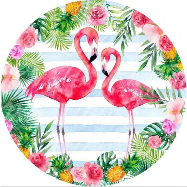 PAINEL FLAMINGO TROPICAL