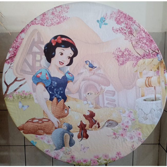 PAINEL REDONDO BRANCA DE NEVE