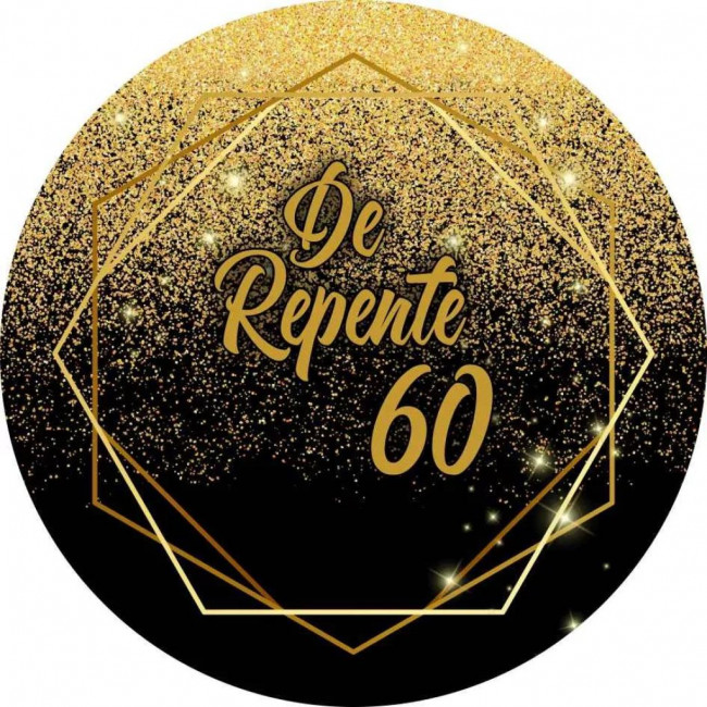 PAINEL REDONDO DE REPENTE 60 (SESSENTA) ANOS