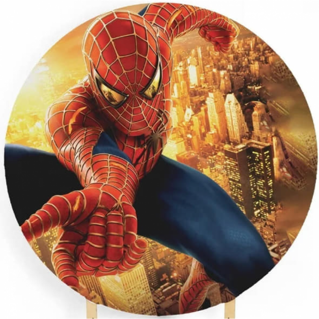 PAINEL REDONDO HOMEM ARANHA