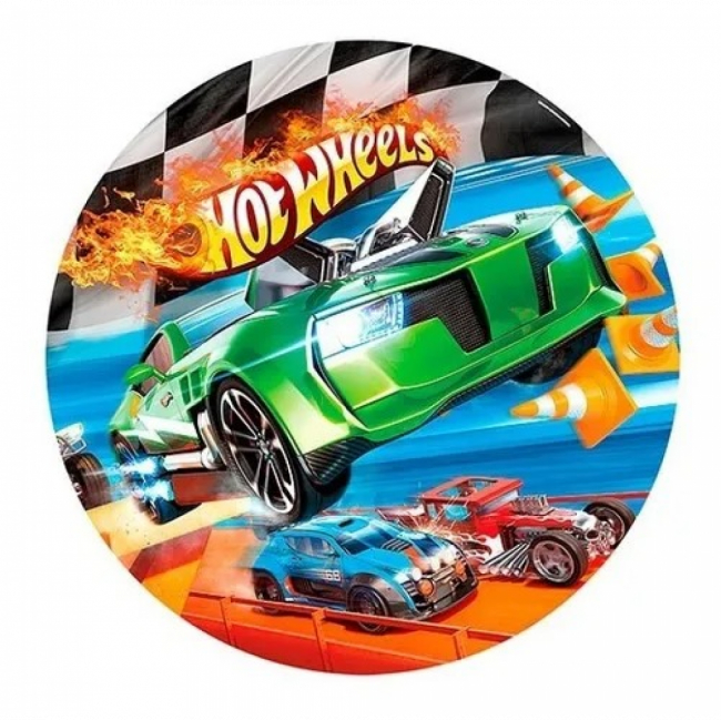 PAINEL REDONDO HOT WHEELS