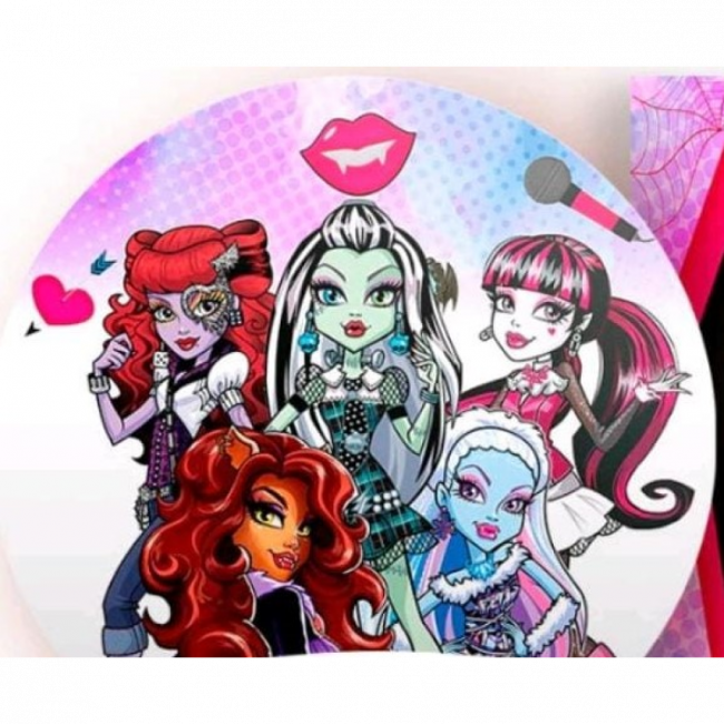 PAINEL REDONDO MONSTER HIGH