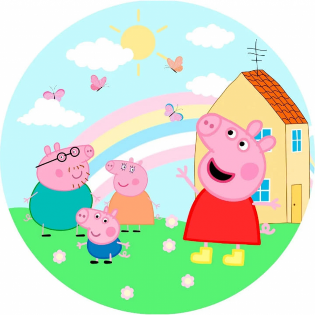 PAINEL REDONDO PEPPA PIG 1