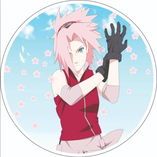 PAINEL REDONDO SAKURA NARUTO