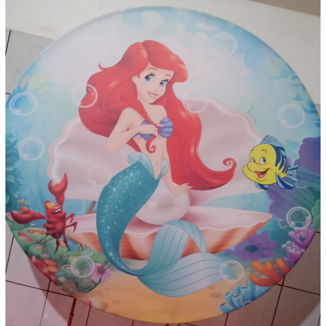 PAINEL REDONDO PRINCESA ARIEL