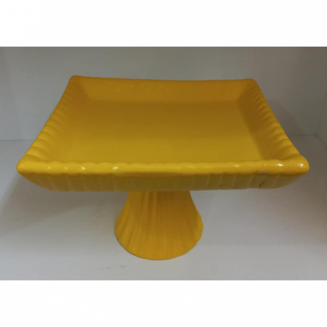 SUPORTE PARA DOCES ALTO P QUADRADO AMARELO