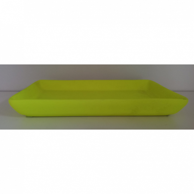 SUPORTE PARA DOCES BAIXO P AMARELO NEON