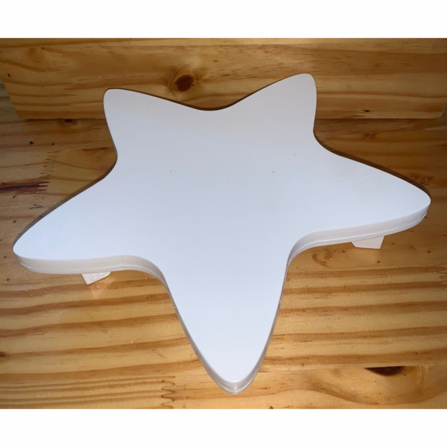 SUPORTE PARA DOCES ESTRELA MDF BRANCO