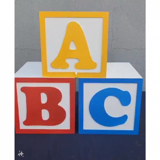 TRIO DE CUBOS ABC