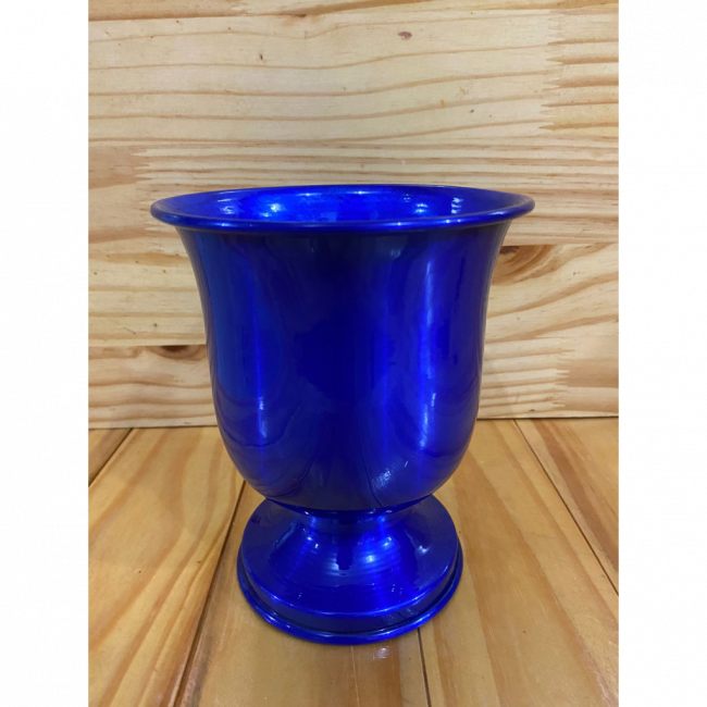 VASO ALUMÍNIO AZUL METÁLICO P