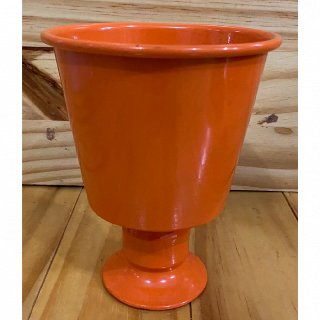 VASO ALUMÍNIO P LARANJA