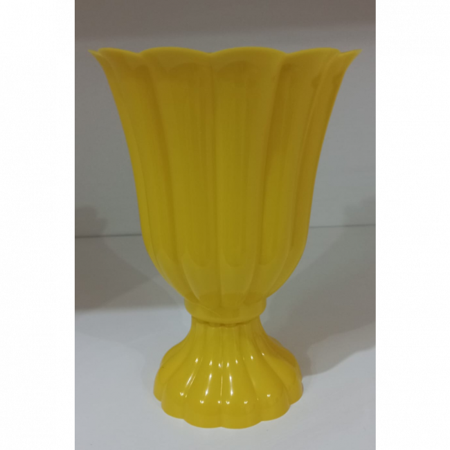 VASO AMARELO ACRILICO