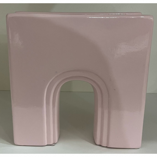 VASO ARCO M ROSA CLARO