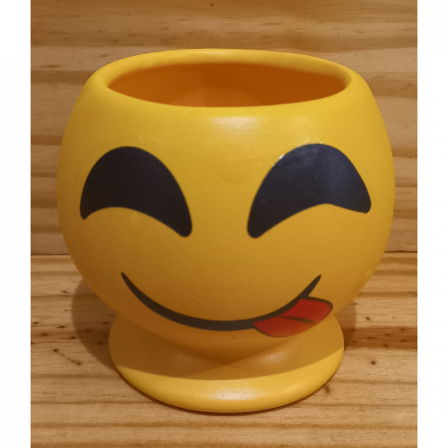 VASO CACHEPO EMOJI LINGUINHA DE FORA