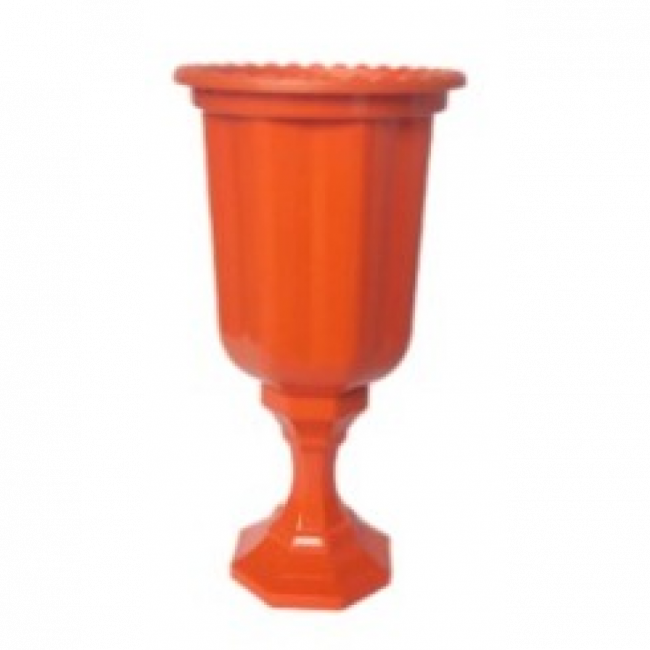 VASO ACRÍLICO GREGO DIAMANTE LARANJA