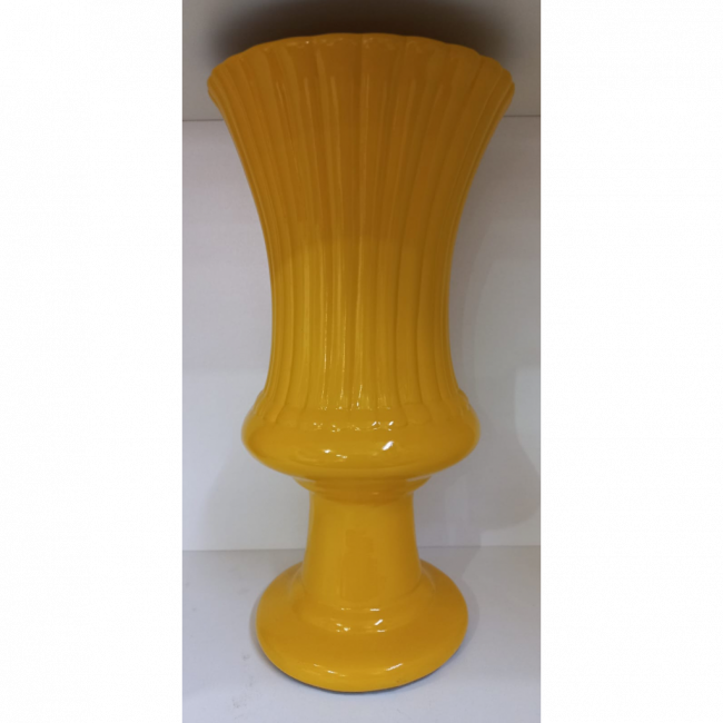 VASO RISCADO AMARELO M