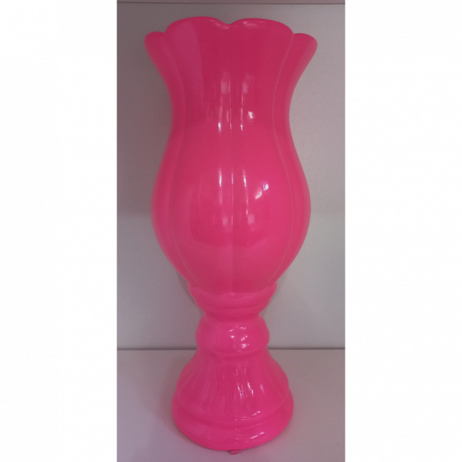 VASO TAÇÃO FLOR M PINK