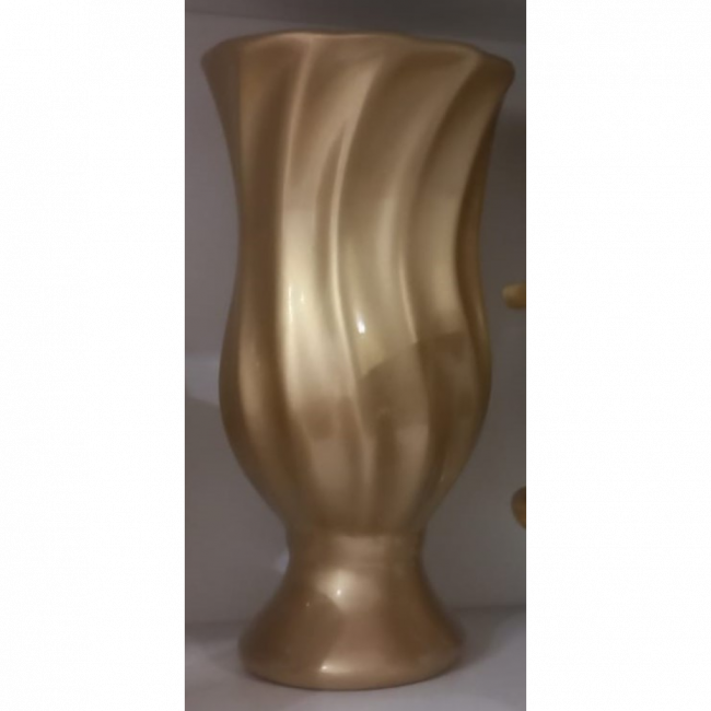 VASO TORCIDO DOURADO CLARO GG