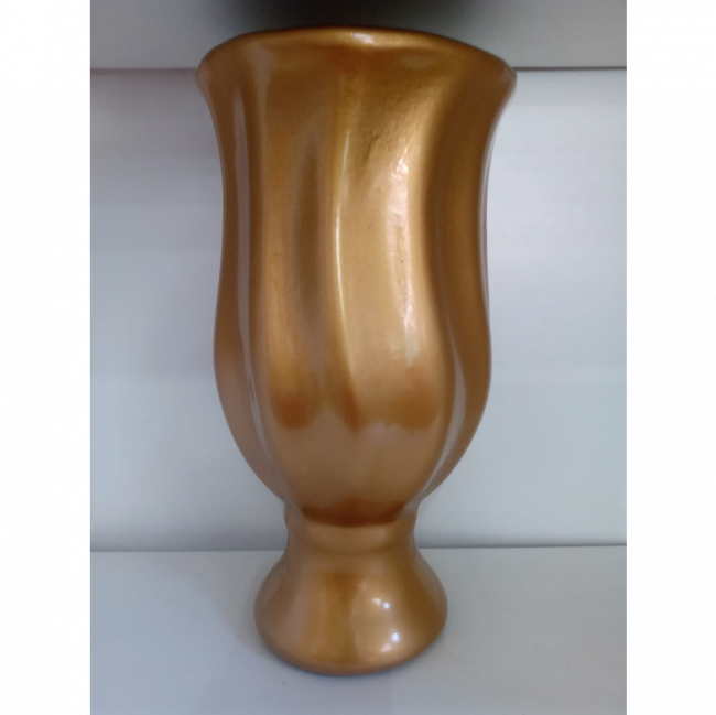 VASO TORCIDO DOURADO M