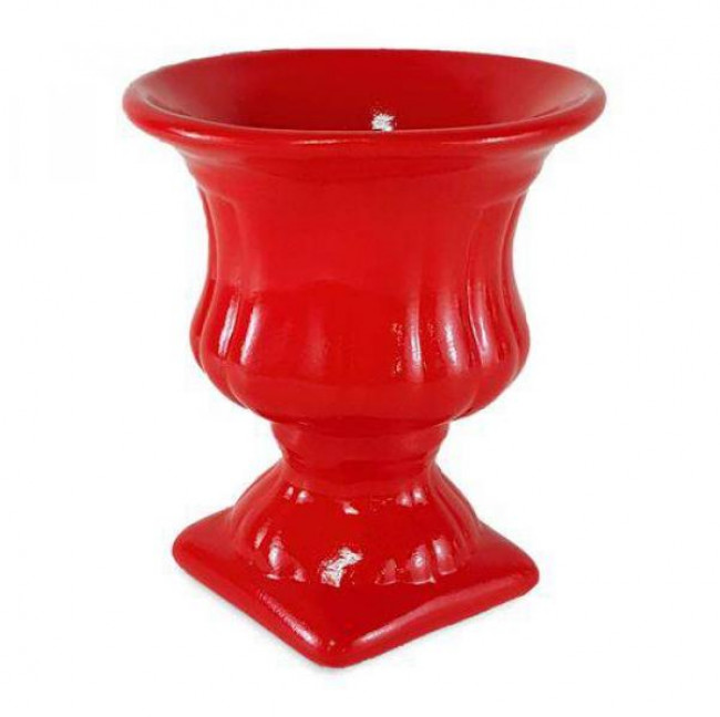 Vaso Cerâmica Grego Vermelho - PP