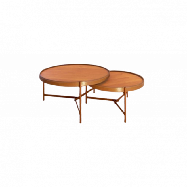 Conjunto De Mesa Design com acabamento em couro