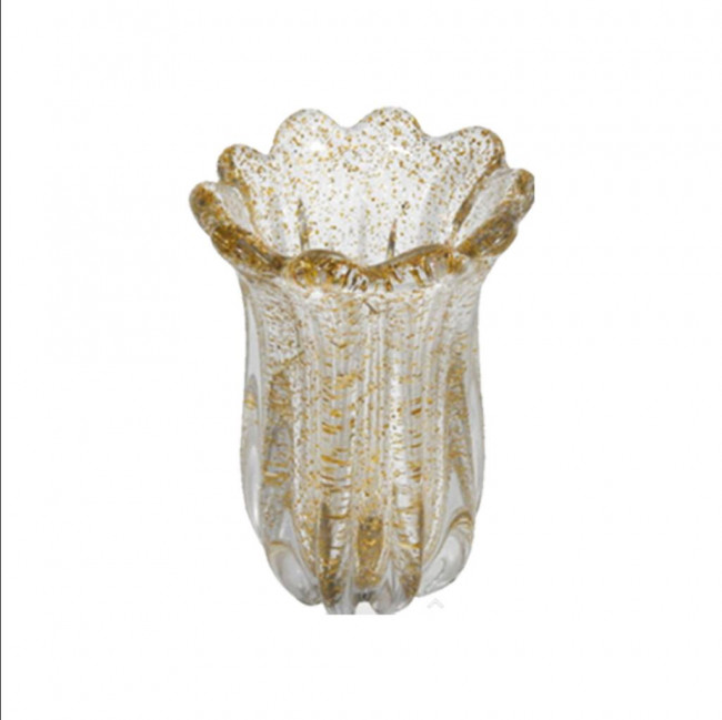 Murano Cone Cristal Ouro