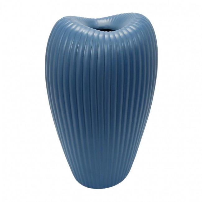 Vaso Ceramica Azul  M